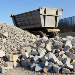 Recyclage d&eacute;chets gravats